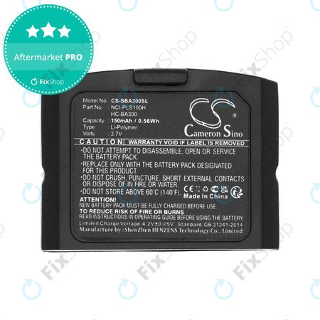 Batterie für Sennheiser IS 410, IS 4200, RR 4200, SET 830, SET 840, 150mAh, Li-Pol, 3.7V, HC-BA300, HQ