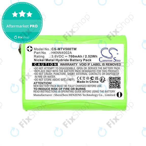 Batterie für Motorola Talkabout T280, T200, T82, T82 Extreme, 700mAh, Ni-MH, 3.6V, HKNN4002A, HQ