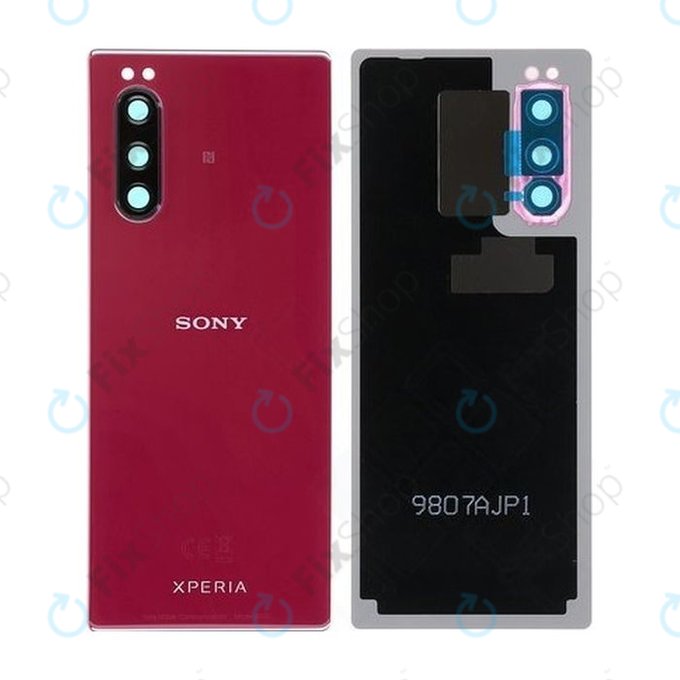 Sony Xperia 5 - Akkudeckel (Red) - 1319-9454 Genuine Service Pack