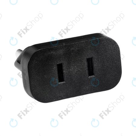 220V Netzstecker-Adapter von US auf EU (Schwarz)