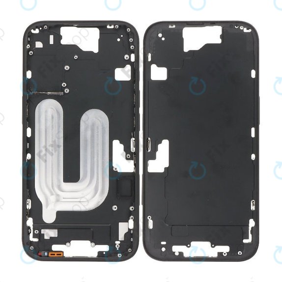 Apple iPhone 16 - Mittelrahmen + Ein-/Ausschalter + Lautstärketasten (Black)