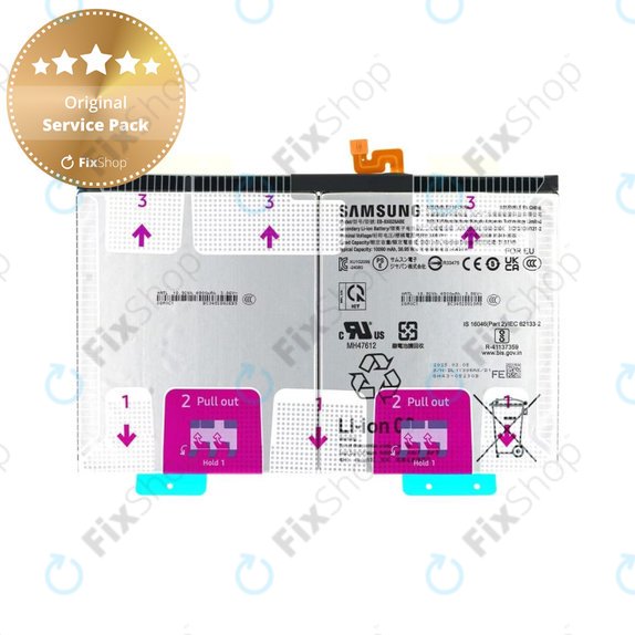 Samsung Galaxy Tab S10 FE+ X620, X626 - Akku Batterie EB-BX828ABE 10090mAh - GH82-37171A Genuine Service Pack