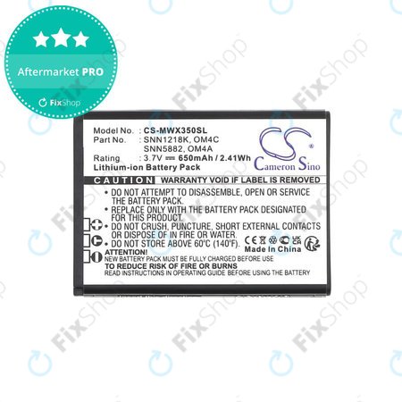 Akku batterie für Motorola Gleam +, 650mAh, Li-Ion, 3.7V, OM4A, OM4C, HQ