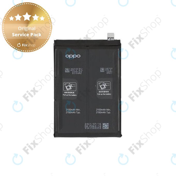 Oppo Reno 6 5G CPH2251 - Akku Batterie BLP863 4300mAh - 4907758 Genuine Service Pack