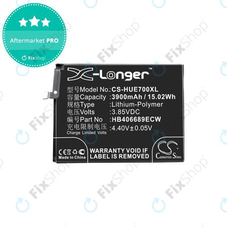 Batterie für Huawei Y7, 3900mAh, Li-Pol, 3.85V, HB406689ECW, HQ