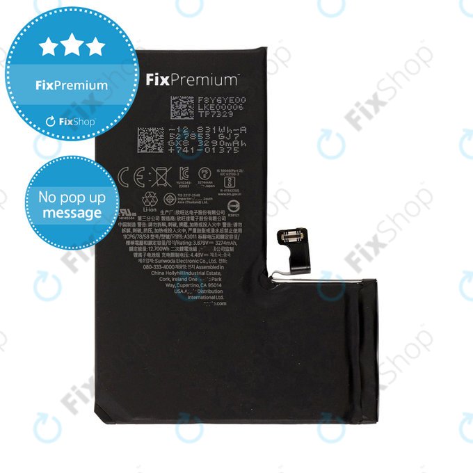 Batterie für iPhone 15 Pro, 3274mAh, DIAGNOSTIC