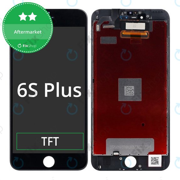 Display für iPhone 6S Plus, Black, Touchscreen-Glas mit Rahmen