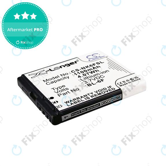 Akku batterie für Nokia N78, N79, N95 8GB, 1100mAh, Li-Ion, 3.7V, BL-6F, HQ
