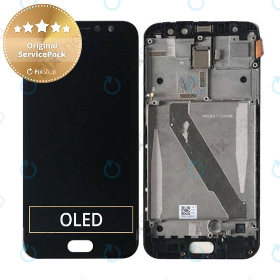 Asus Zenfone 4 Selfie Pro ZD552KL - LCD Display + Touchscreen Front Glas + Rahmen (Deepsea Black) - 90AZ01M7-R20010, 90AZ01M7-R20011 Genuine Service Pack
