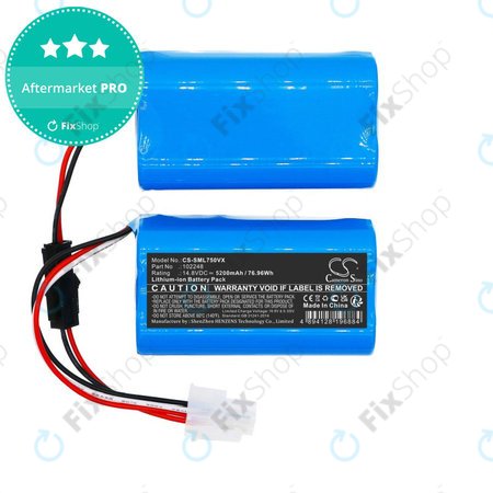 Batterie für Symbo Laserbot 750, 5200mAh, Li-ion, 14.8V, 102248, HQ
