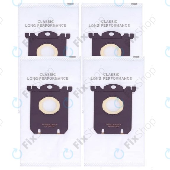 Universal-Staubbeutel E201SM, 4 Stk. für Electrolux, Philips, Tornado, Volta, AEG - S-bag