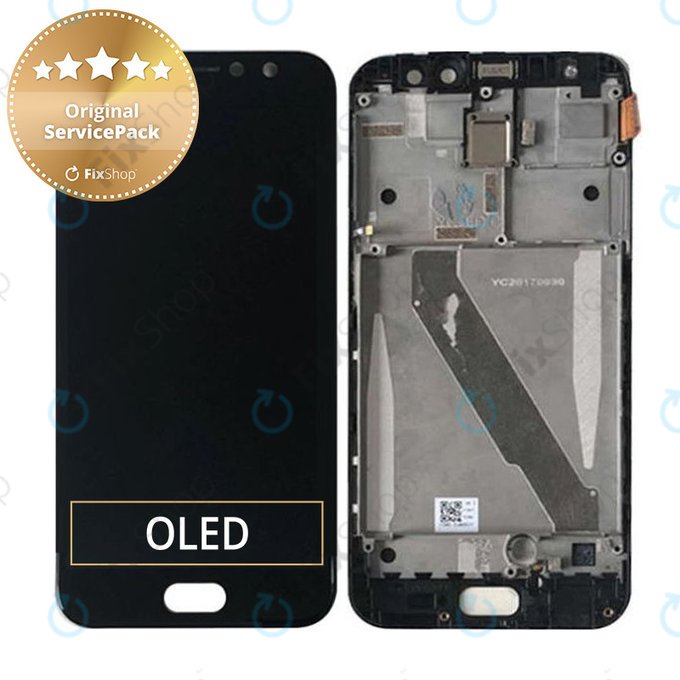 Asus Zenfone 4 Selfie Pro ZD552KL - LCD Display + Touchscreen Front Glas + Rahmen (Deepsea Black) - 90AZ01M7-R20010, 90AZ01M7-R20011 Genuine Service Pack