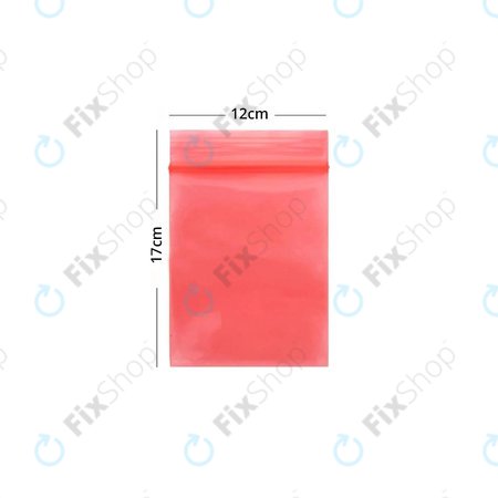 ESD-antistatisch Druckverschlussbeutel (Red) - 12x17cm 100Stk.