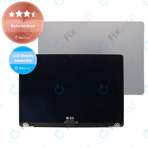Apple MacBook Air 15" M2 A2941 (2023), M3 A3114 (2024) - LCD Display + Frontglas + Abdeckung (Space Gray) Refurbished