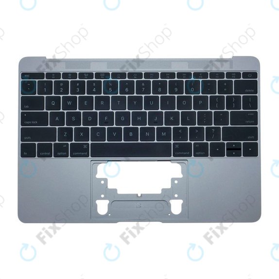 Apple MacBook 12" A1534 (Early 2015 - Mid 2017) - Oberer Rahmen Tastatur + Tastatur US (Space Gray)