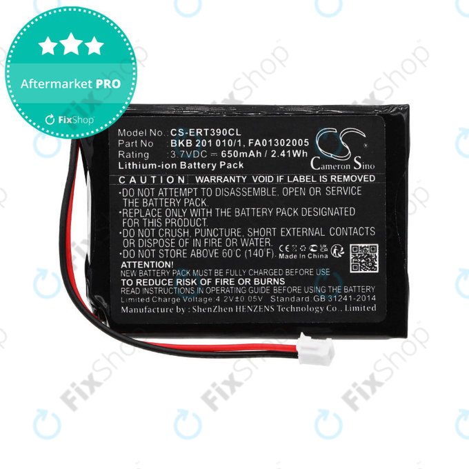 Batterie für Ascom, Avaya, Ericsson, Telstra, 650mAh, Li-Ion, 3.7V, FA01302005, HQ