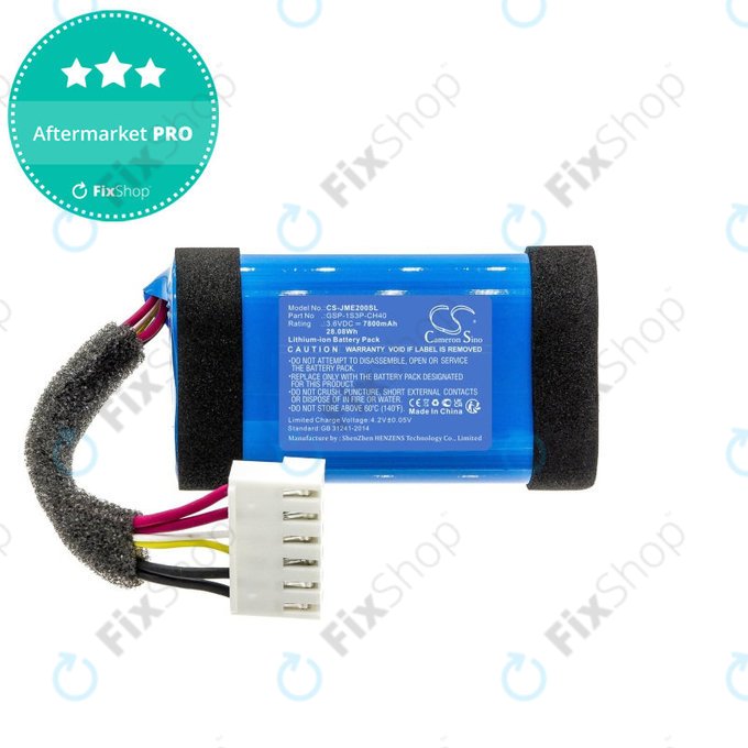 Batterie für JBL Charge Essential 2, 7800mAh, Li-Ion, 3.6V, GSP-1S3P-CH40, HQ