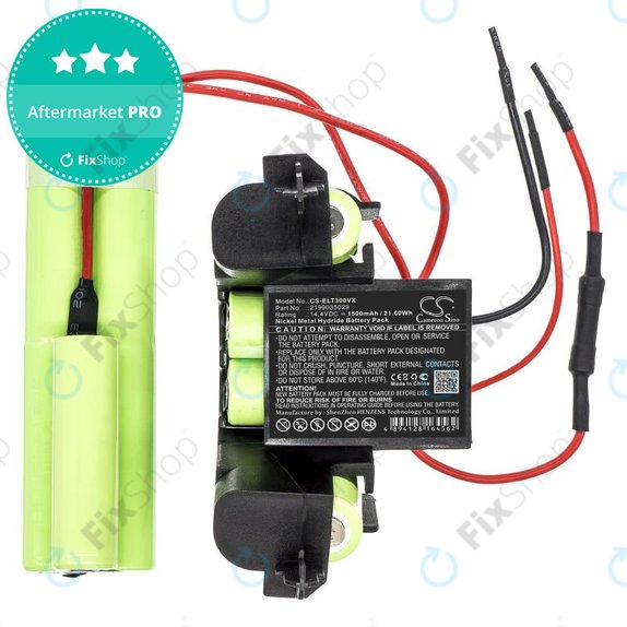 Akku batterie für Electrolux ErgoRapido ZB3004, ZB3005, ZB3006, AEG AG3004, AG3005, AG3006, 1500mAh, Ni-MH, 14.4V, 2199035029, HQ
