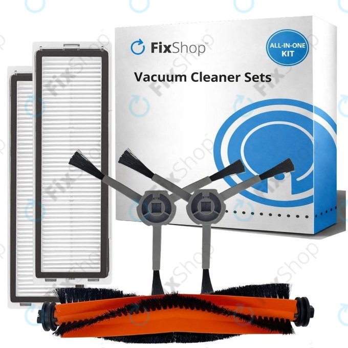 Ersatzteilset für Xiaomi Dreame Bot L10 Pro, D9, D9 Pro, D9 Max, Trouver LDS (1x Hauptbürste, 2x Filter, 2x Seitenbürsten)
