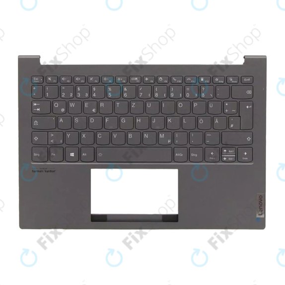 Lenovo ThinkBook 13X ITG - Abdeckung C (Armlehne) + Tastatur DE (Slate Gray) - 77034096 Genuine Service Pack