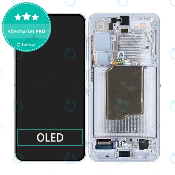 Samsung Galaxy S25 - LCD Display + Touchscreen Front Glas + Rahmen (Icyblue) OLED