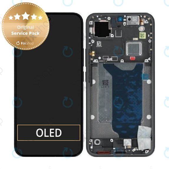 Display für Xiaomi 15T Pro 5G, Black, Touchscreen-Glas mit Rahmen, 5600040O12U00, Genuine Service Pack
