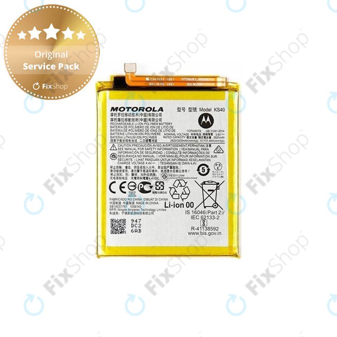 Motorola Moto E6i, E6 Play, E6s, E6s Plus - Akku Batterie KS40 3000mAh - SB18C85292, SB18C51766 Genuine Service Pack