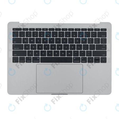 Apple MacBook Pro 13" A1708 (Late 2016 - Mid 2017) - Oberer Rahmen Tastatur + Tastatur US + Mikrofon + Trackpad + Redner (Silver)