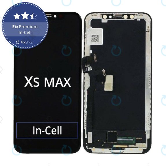 Display In-Cell für iPhone XS Max, Touchscreen-Glas mit Rahmen, FixPremium