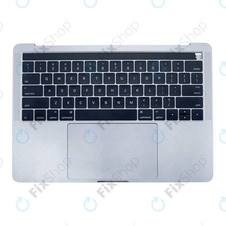 Apple MacBook Pro 13" A1706 (Late 2016 - Mid 2017) - Oberer Rahmen Tastatur + Tastatur US + Mikrofon + Trackpad + Redner (Silver)