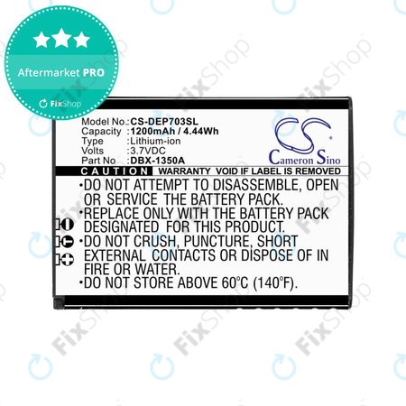 Akku batterie für Doro 7030, 7031, DFC-0270, 7080, 1200mAh, Li-Ion, 3.7V, DBX-1350A, HQ