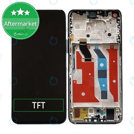 Honor 50 Lite - LCD Display + Touchscreen Front Glas + Rahmen (Midnight Black) TFT