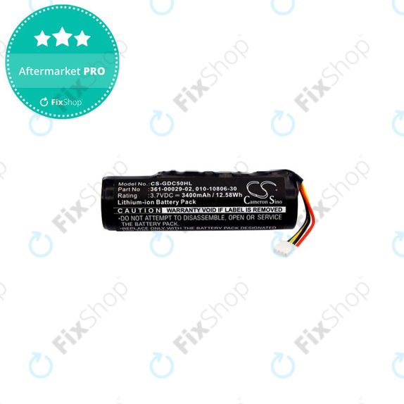 Garmin Alpha 100, DC50, GAA002, GAA003, GAA004, T5, TT10, TT15 - Akku Batterie 010-10806-30, 010-11828-03, 361-00029-02 3400mAh HQ