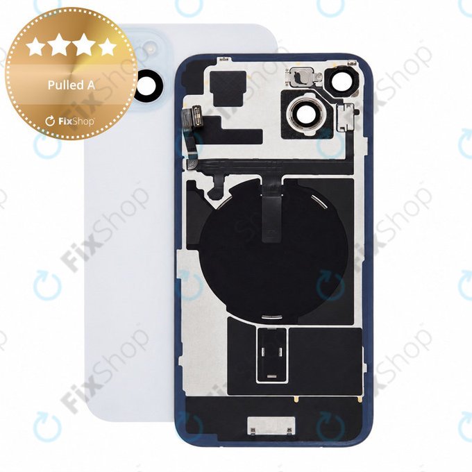 Glas der Rückabdeckung für iPhone 15 Plus, Blue, Pulled A