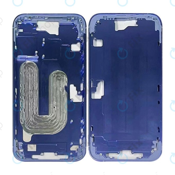 Apple iPhone 16 - Mittelrahmen + Ein-/Ausschalter + Lautstärketasten (Ultramarine)