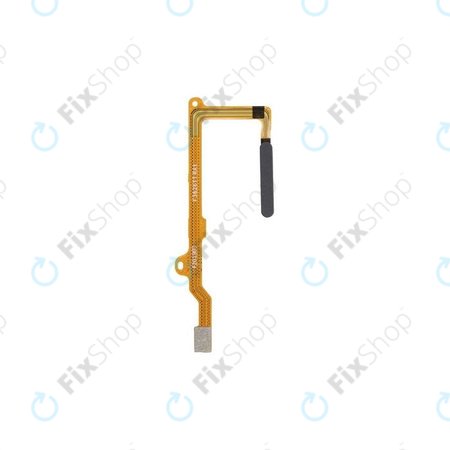 Huawei P40 Lite - Fingerabdrucksensor + Flex Kabel (Midnight Black) - 02353KGM Genuine Service Pack