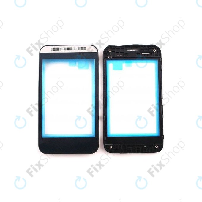 HTC Desire 200 - Vorder Rahmen (Silber) - 74H02479-00M
