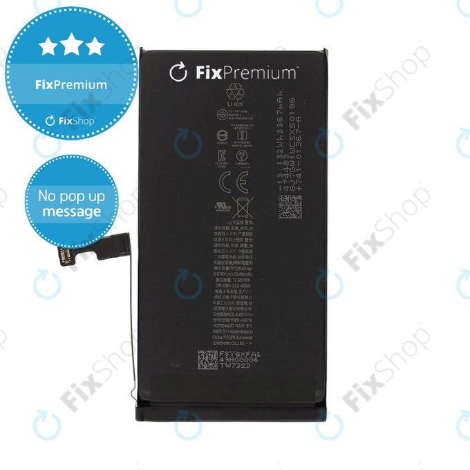 Batterie für iPhone 15, 3367mAh, DIAGNOSTIC