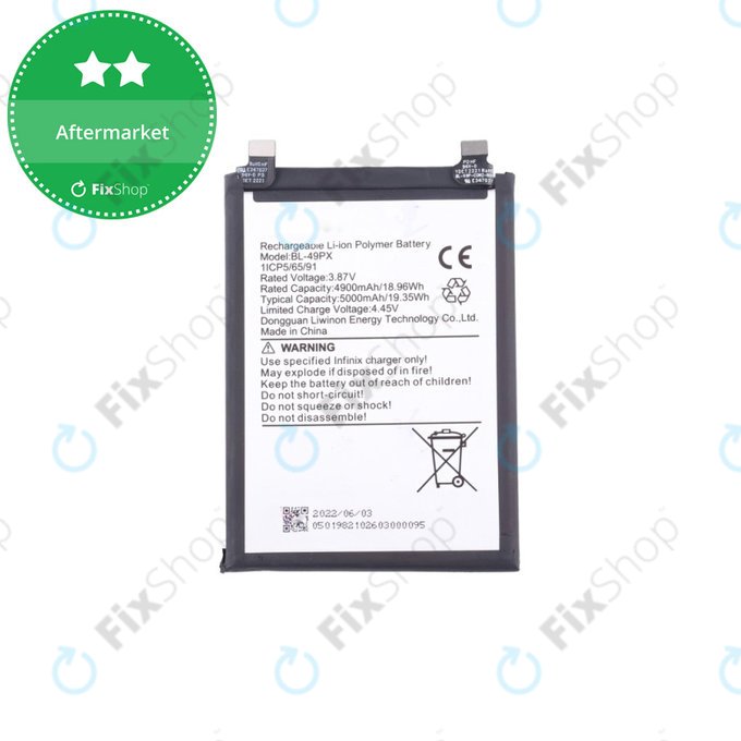 Infinix Hot 30 5G X6832 - Akku Batterie 6000mAh