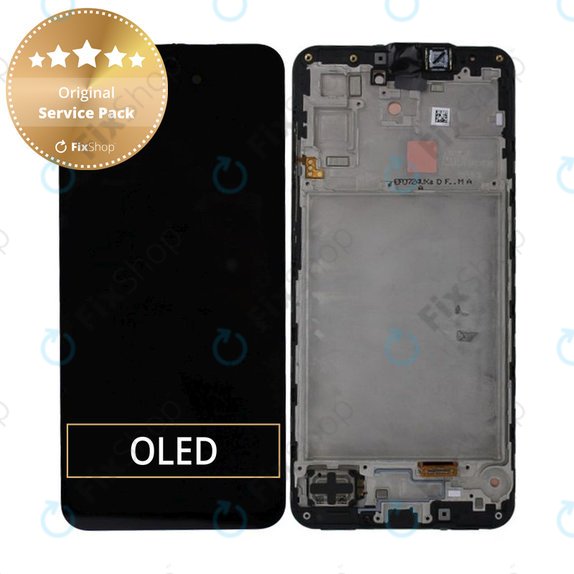 Samsung Galaxy A17 A176B - LCD Display + Touchscreen Front Glas + Rahmen (Black) - GH82-38045A Genuine Service Pack