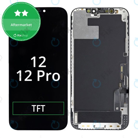 Display In-Cell HD+ für iPhone 12, 12 Pro, Touchscreen-Glas mit Rahmen