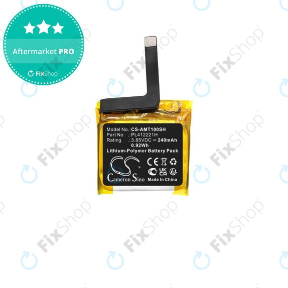 Batterie für Amazfit GTS, 240mAh, Li-Pol, 3.85V, PL412221H, HQ