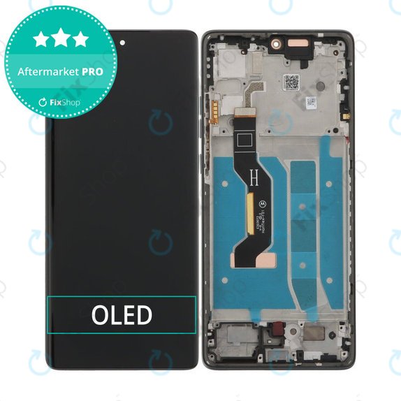 Motorola Moto G85 5G XT2427-3 - LCD Display + Touchscreen Front Glas + Rahmen (Urban Grey) OLED
