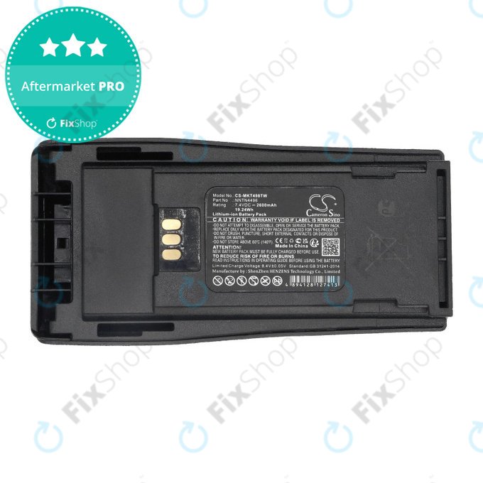 Batterie für Motorola CP, EP, GP, 2600mAh, Li-ion, 7.4V, NNTN4496, HQ