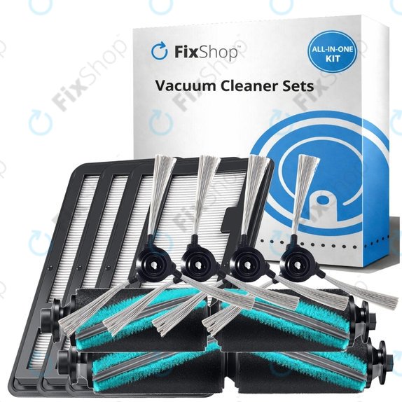 Ersatzteilset für Samsung Jet Bot+ (2x Hauptbürste, 4x Filter, 4x Seitenbürste)