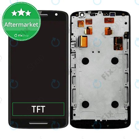 Motorola Moto X Play XT1562 - LCD Display + Touchscreen Front Glas + Rahmen (Black) TFT