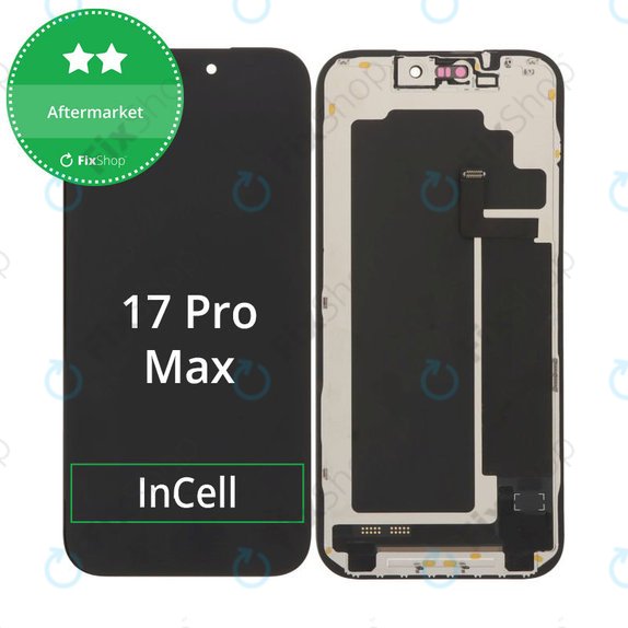 Display In-Cell FHD für iPhone 17 Pro Max, Touchscreen-Glas mit Rahmen