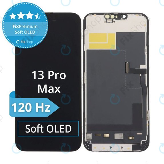 Apple iPhone 13 Pro Max - LCD Display + Touchscreen Front Glas + Rahmen Soft OLED FixPremium 120Hz