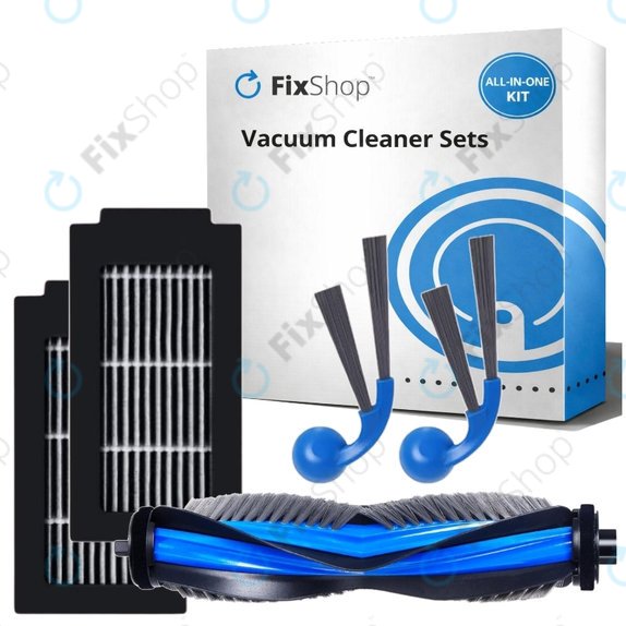 Ersatzteilset für Ecovacs Deebot T30C Omni (1x Hauptbürste, 2x Filter, 2x Seitenbürste)