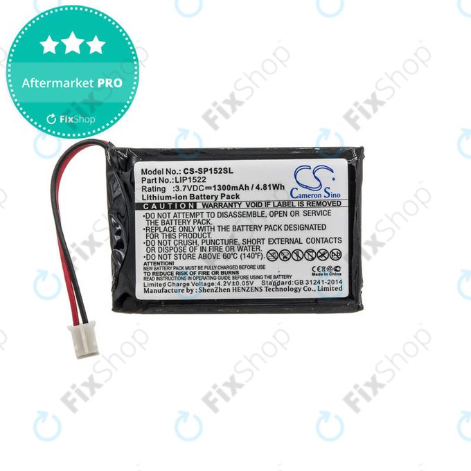 Sony Playstation 4, 4 Pro, 4 Slim - Controller Akku Dualshock 4 LIP1522 1300mAh HQ